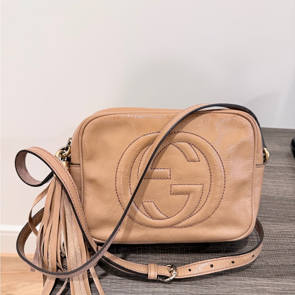 Gucci Soho Disco Crossbody Bag – Tan / Nude - Picture 12 of 15